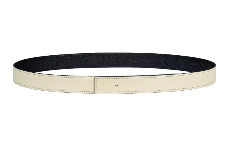 HERMES Cow Leather Belts Women's Width 2.4cm