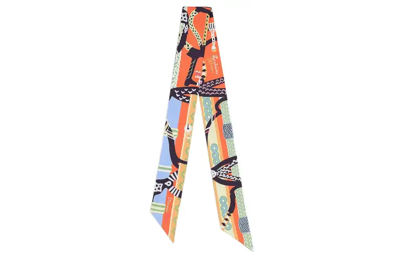 HERMES Silk Scarf Women's Multicolor