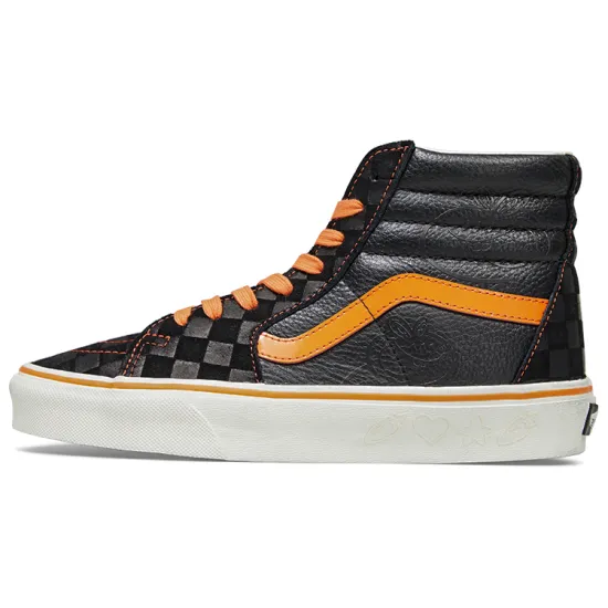 Vans SK8 Skateboarding Shoes Unisex High-top Black/orange
