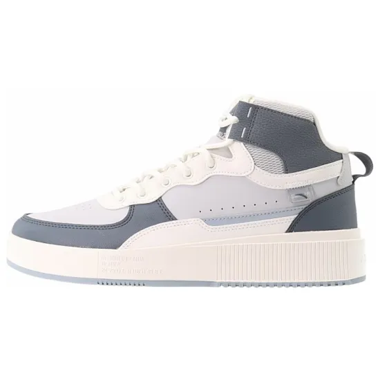 ANTA Skateboard Shoes Men High-Top Microchip Gray/Smoke Coal Gray