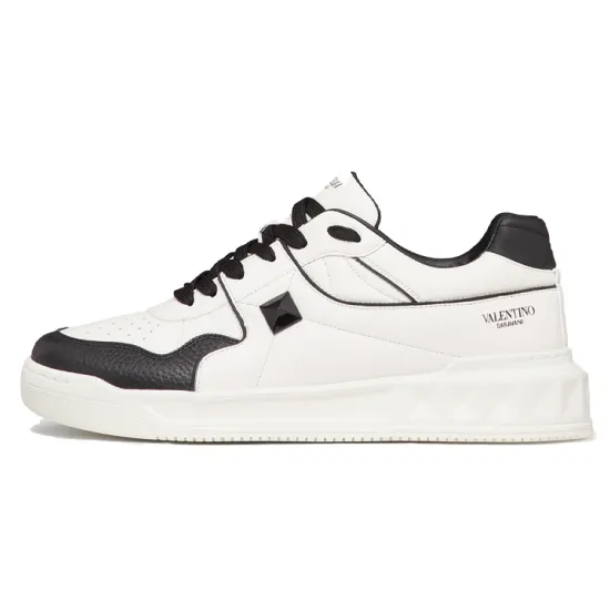 Valentino One Stud Low 'White Black'