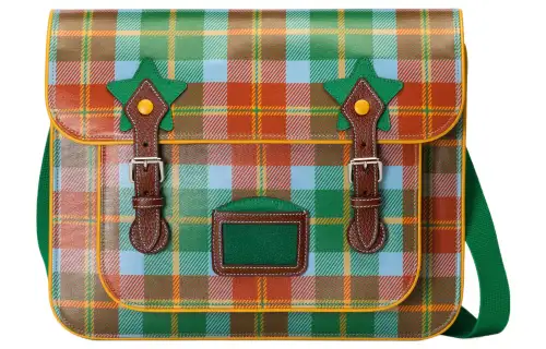 GUCCI Canvas With Leather Binding Shoulder Bag, Crossbody Bag, Kids' Bag Kids' Blue/Green/Red