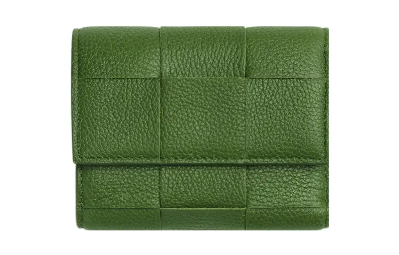 Bottega Veneta Calfskin Wallet Women's Avocado Green