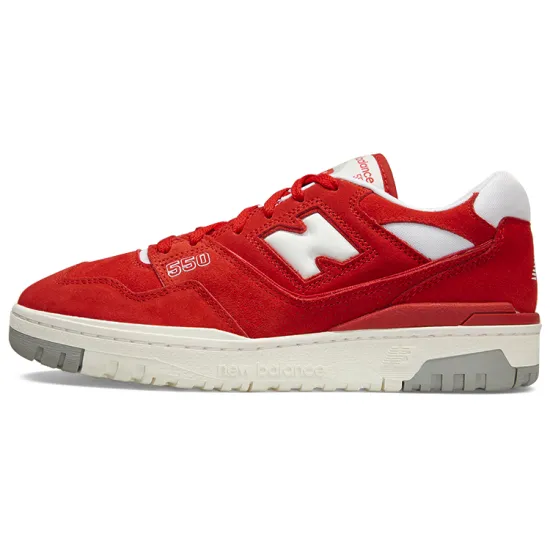 New Balance 550 Suede Pack Team Red