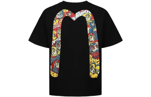 EVISU T Shirts Unisex Crew Neck Moderate Straight Fit