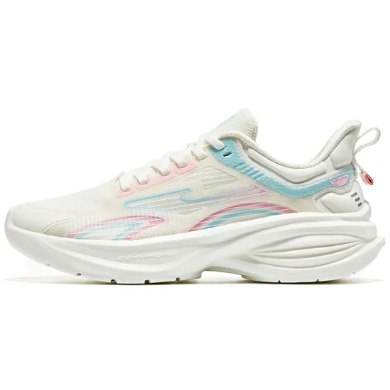 Erke Anti-Slip Wear-Resistant Low-Top Running Shoes Women's White Blue