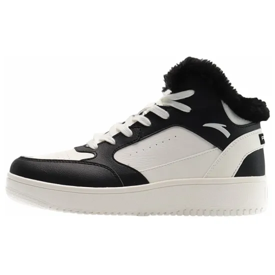 ANTA Skateboard Shoes Women's High-Top Black White