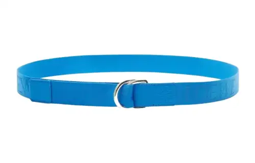 LOEWE Single Ring Buckle Cow Leather Belts Men's Blue Width 3.5cm