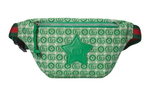 GUCCI Interlocking Cotton Fanny Pack Kids' Green