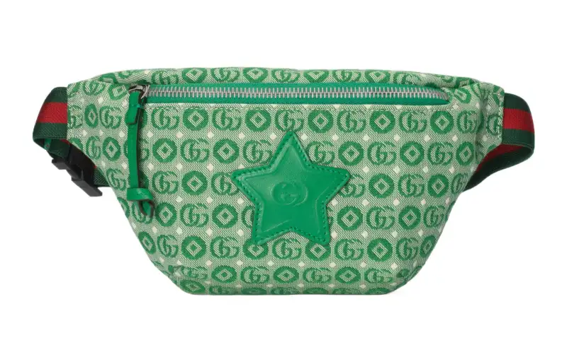 GUCCI Interlocking Cotton Fanny Pack Kids' Green