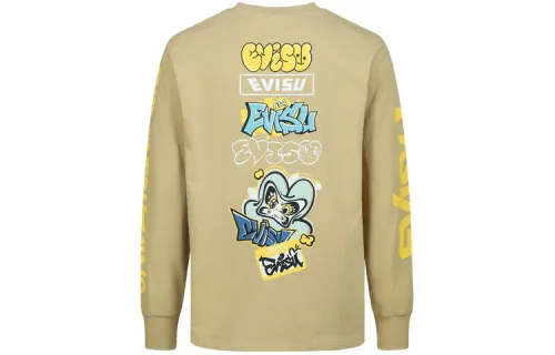 EVISU T Shirts Men's Crew Neck Moderate Straight Fit
