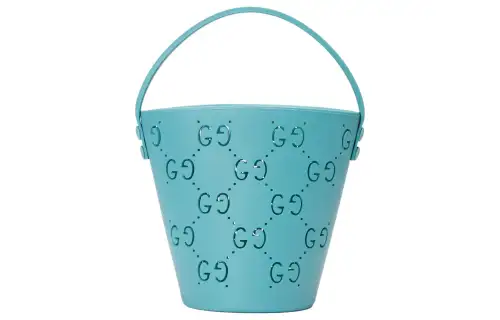 GUCCI Rubber Bucket Bag Handbag Kids' Bag Kids' Light Blue