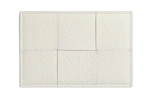 Bottega Veneta Calfskin Card Holder Women's White