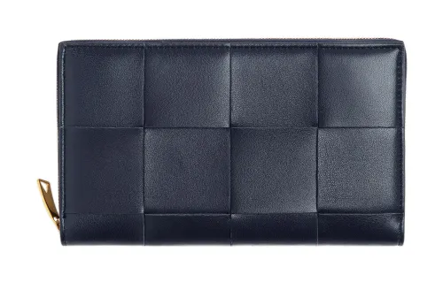 Bottega Veneta Sheepskin Wallet Large Women's Space Gray