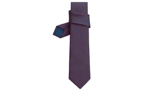 HERMES Ties Men's Red/Blue