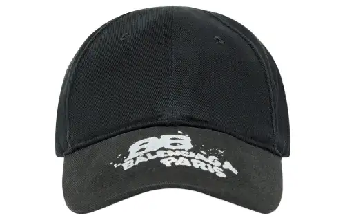 Balenciaga Hand Drawn Bb Icon Velcro Tab Cap
