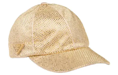 【Previous Season】crystal-embellished satin baseball cap