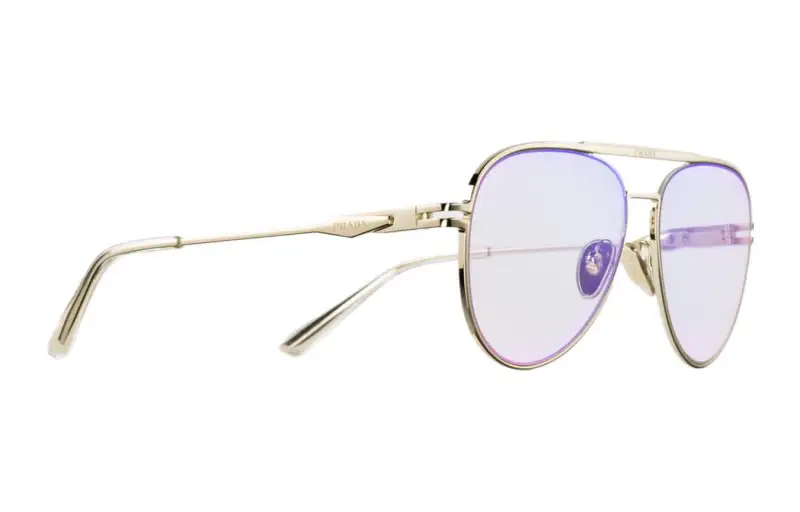 PRADA Sunglasses Men's Gold