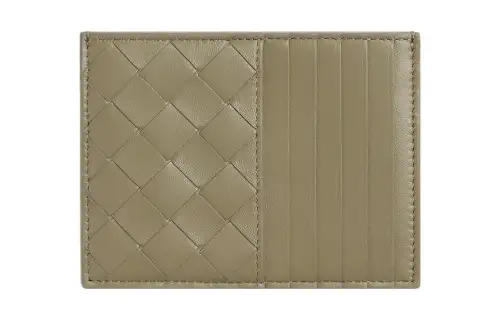 Bottega Veneta Sheepskin Card Holder Women's Taupe