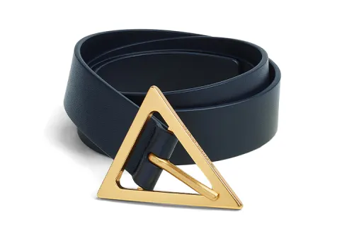 Bottega Veneta Leather Belts Women's Black