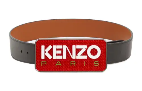 【Previous Season】logo plaque leather belt