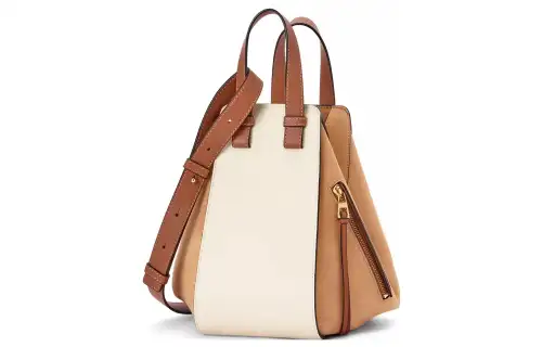 LOEWE Hammock Cow Leather With Suede Hammock Bag, Portable Crossbody Bag, Shoulder Bag Small Women's Cream/Sand