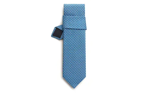 HERMES Hilario Ties Men's Blue