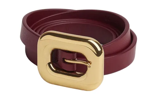 Balenciaga Cow Leather Belts Women's Width 1.2cm