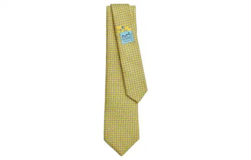 HERMES Quinte Ties Men's Yellow