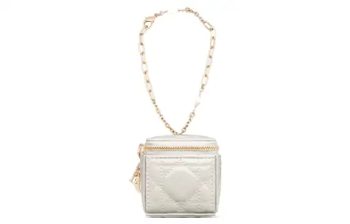 DIOR Patent Leather, Cow Leather Clutch Regular Women's White