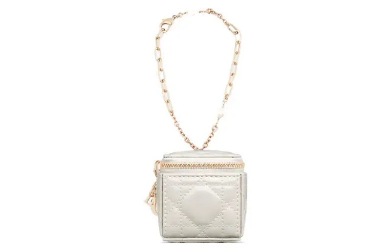 DIOR Patent Leather, Cow Leather Clutch Regular Women's White