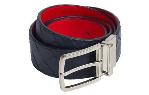 Bottega Veneta Intrecciato Reversible Buckle Belt