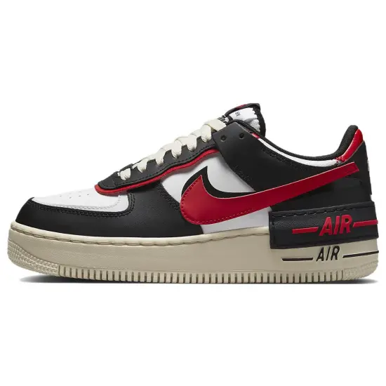 Nike Air Force 1 Low Shadow Summit White University Red Black Women's