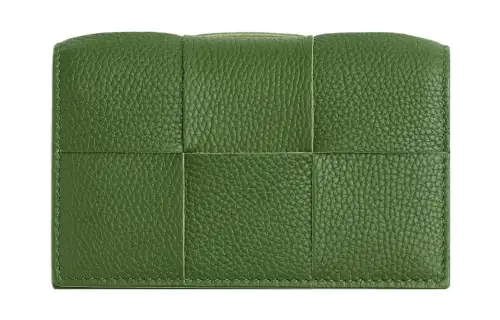 Bottega Veneta Cow Leather Card Holder Women's Avocado