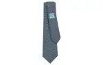 HERMES Glenan Ties Men's Marine Blue