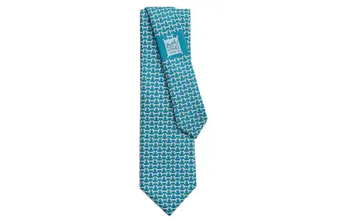 HERMES Ties Men's Sky Blue