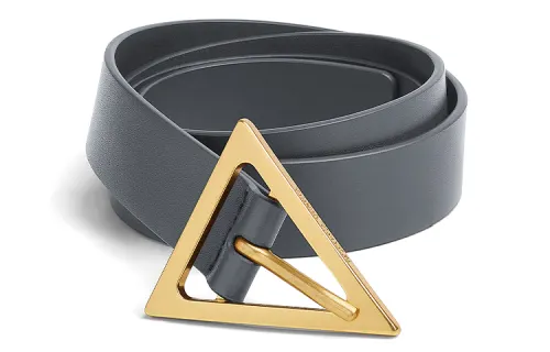 Bottega Veneta Cow Leather Belts Women's Width 2.5cm