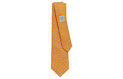 HERMES Ties Men's Orange