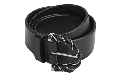 Bottega Veneta Leather Belts Women's Black Width 3cm