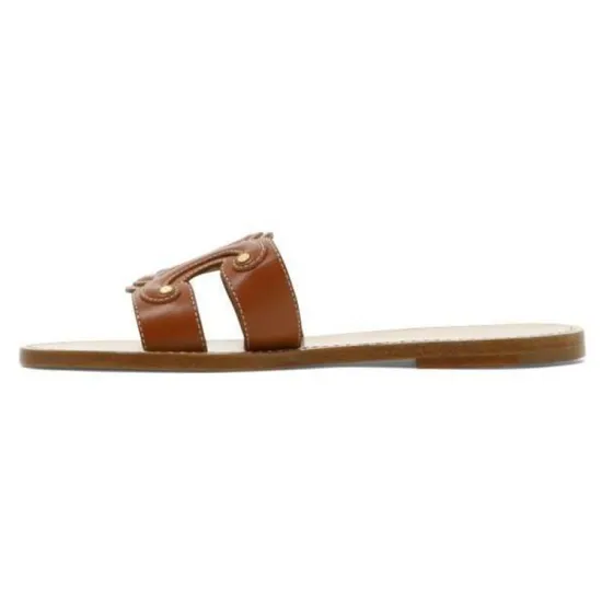 CELINE Slide Slippers Women's Brown