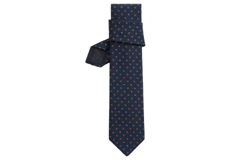 HERMES Ties Men's Dark Blue