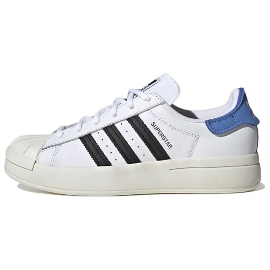 Adidas Originals Superstar Series Skateboard Shoes Women's Low-top White/Black/Blue