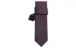 HERMES Maillons Ties Men's Bordeaux Red