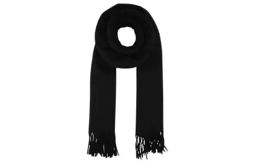 PRADA Logo Detailed Fringed Scarf