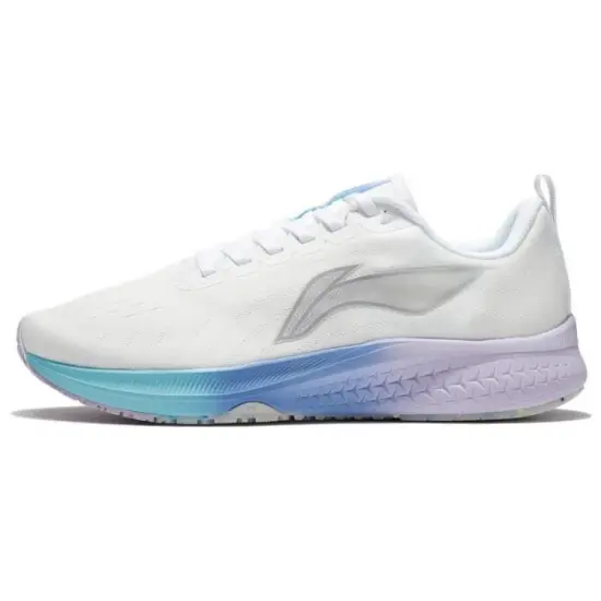 LiNing Red Hare 5 Durable Breathable Low-Top Running Shoes Women's Mist White