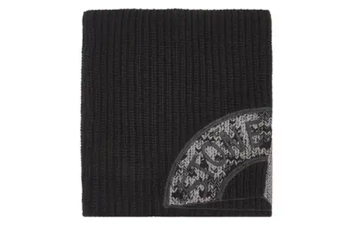 STONE ISLAND Knit Scarf Men's Black