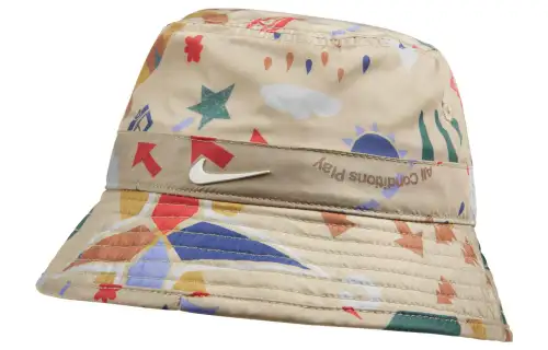 Nike Kids AC Graphic Print Bucket Hat Brown
