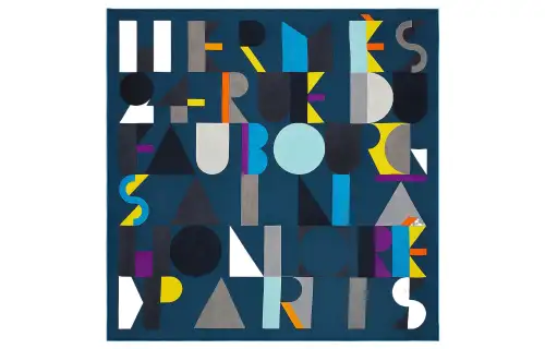 HERMES Scarves Men's Marine Blue