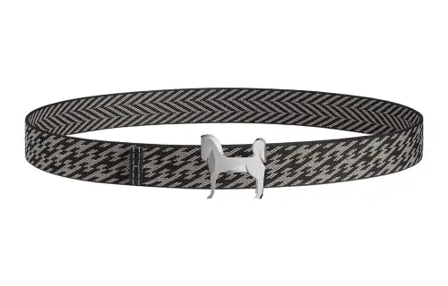 HERMES Minimalist Style Panache Belt Buckles, Nylon Panache Belts Men's Width 3.2cm