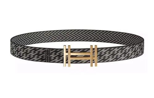 HERMES Fashion Individual Smooth Buckle Men's Width 3.2cm